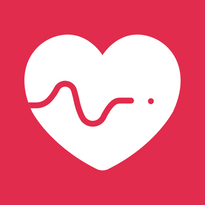 Health Tracker App logo: A stylized heart icon with a pulse line, representing the app's focus on monitoring and improving health